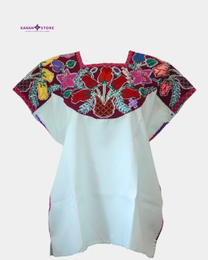 Blusa tradicional Zinacantan menta