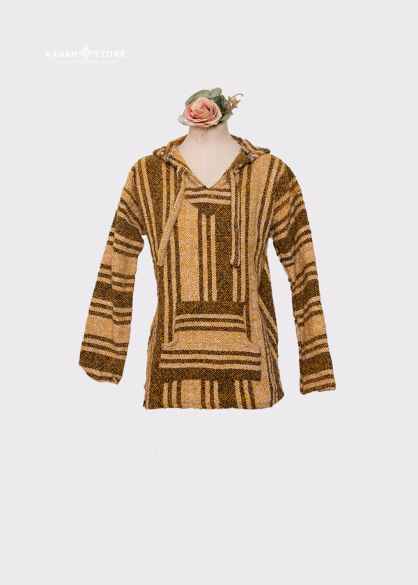 Poncho/sueter de jerga amarillo