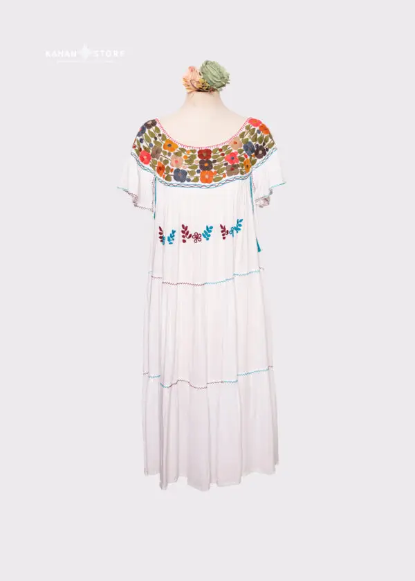 Vestido Blanco flores