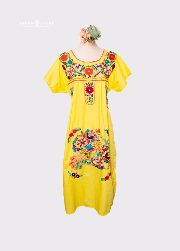 Vestido teohucan amarillo