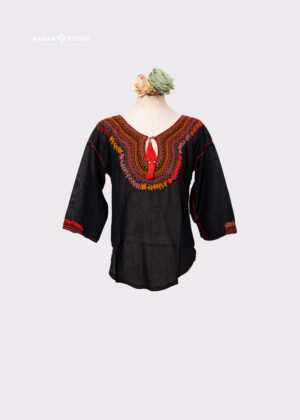 Blusa Chamula boho negro (S)