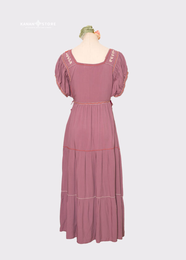 Maxi Vestido Camila manga corta (L) - Imagen 2