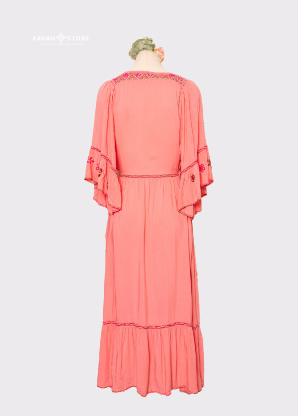 Vestido Xochilt rosa - Imagen 2