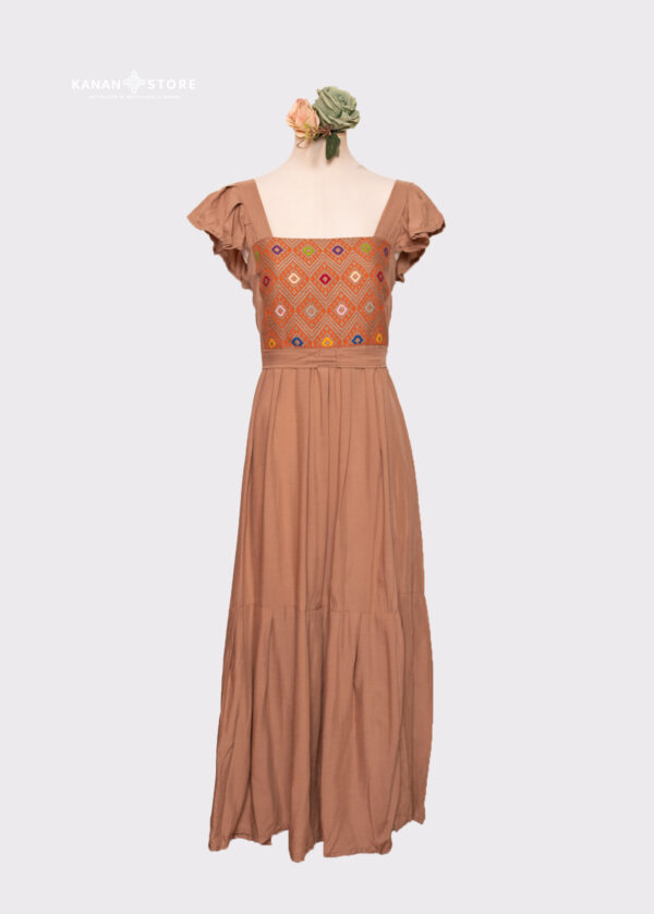 Vestido Ana café