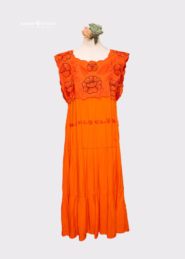 Vestido Rosa anaranjado