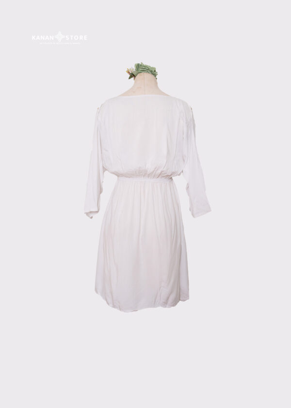Vestido bordado Laura blanco - Imagen 2