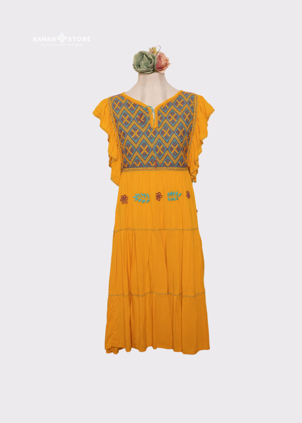 Vestido Victoria Corto amarillo