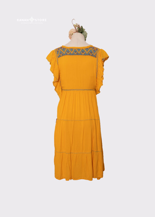 Vestido Victoria Corto amarillo - Imagen 2