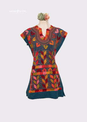 Vestido corto Milpa azul