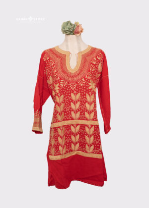 Vestido milpa rojo