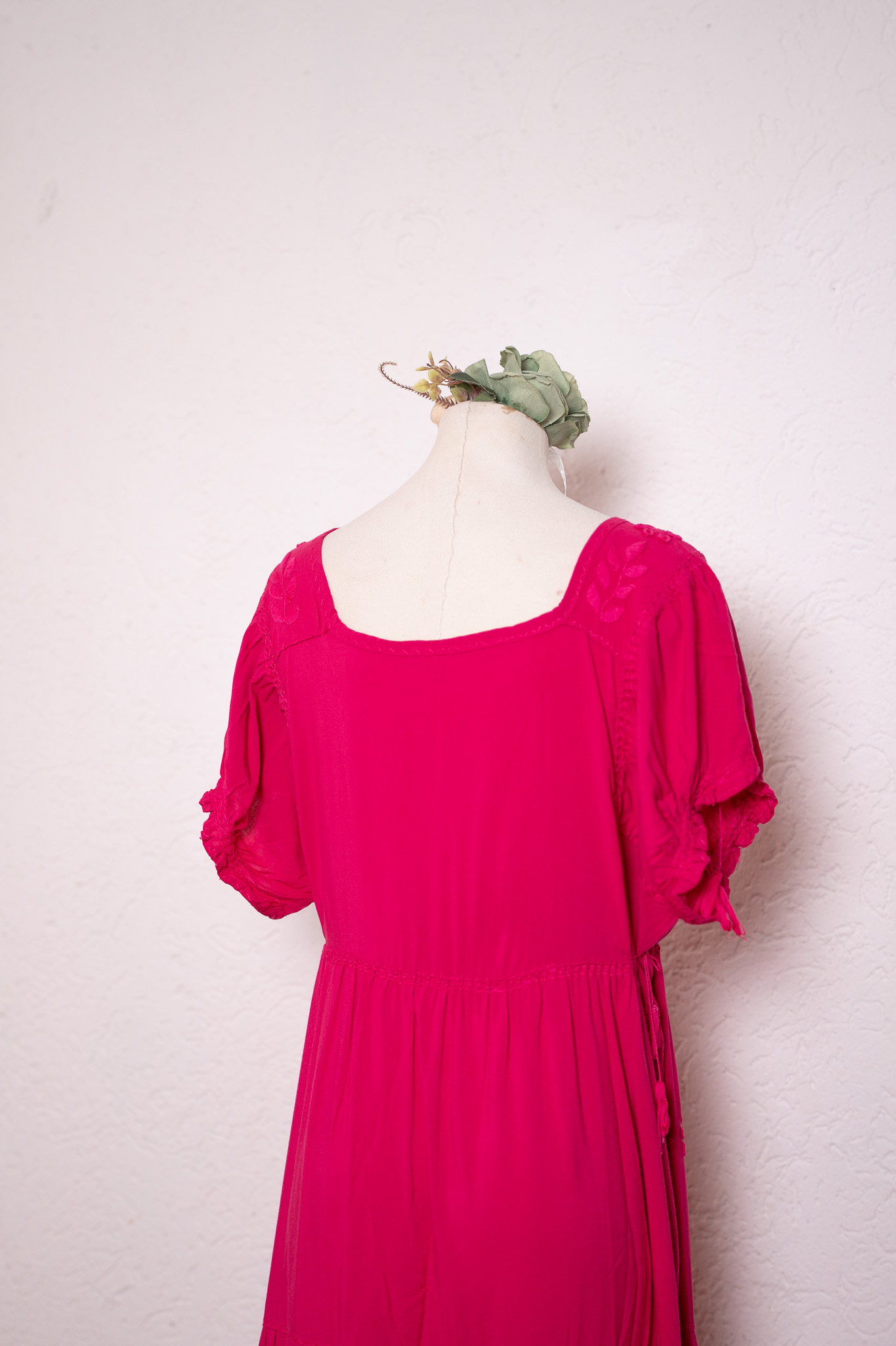 Vestido Camila flores fiusha (Grande) - Imagen 3