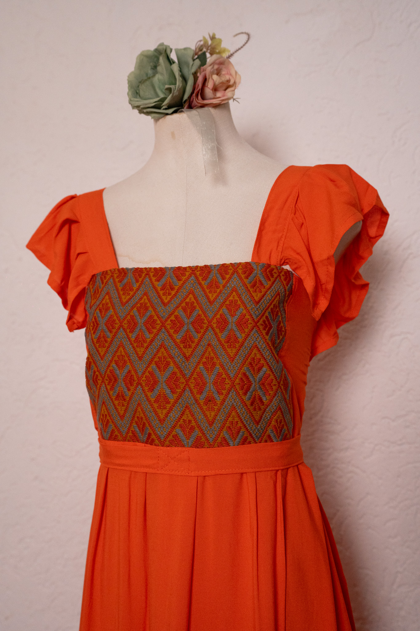 Vestido Ana Naranja - Imagen 2