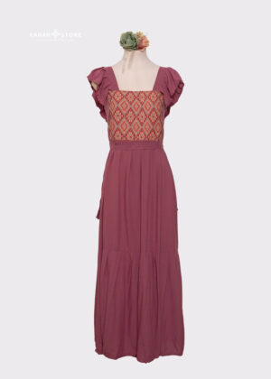 Vestido Ana rosa palo